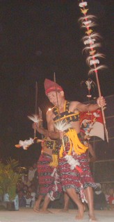 Elaborate costumes of the Lembata dancers