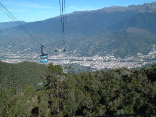 Looking down from the Teleferico