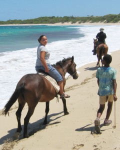 Glorious riding on Natadola Beach, Fiji