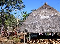 Tradtional "beehive house", near Soe, Timor, Indonesia