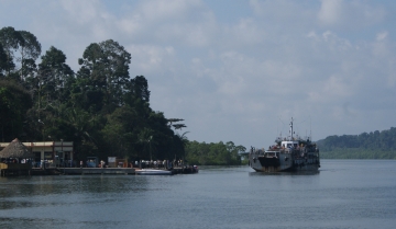 Ferry & dock at Nilambur Village, Andaman Strait