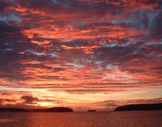 Sunset in the Vava'u Group of Tonga